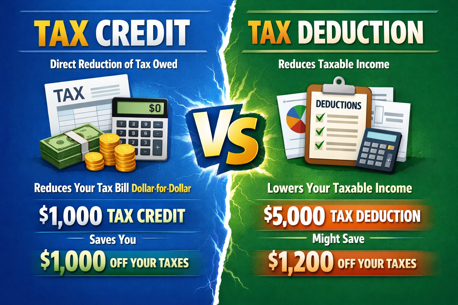 Tax Credits vs Deductions