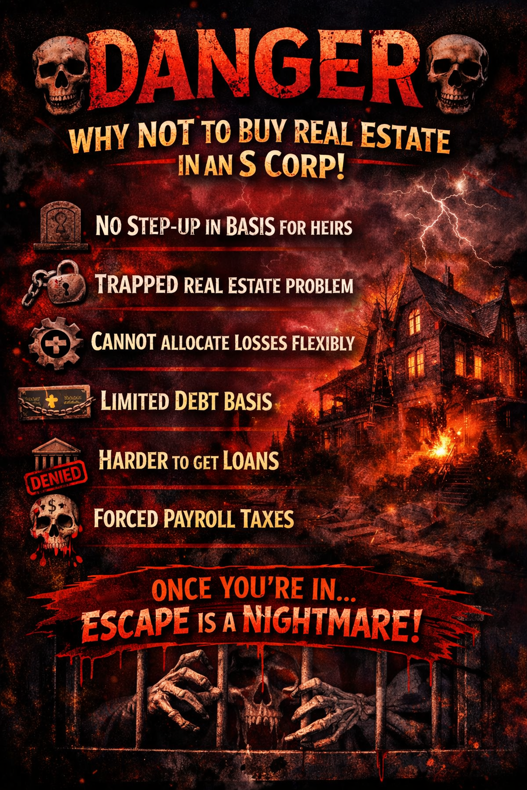 Never Buy Real Estate In an S Corp