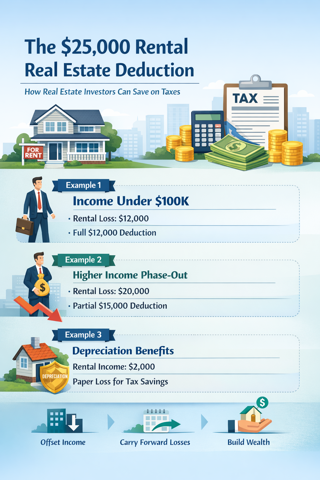 $25,000 Rental Real Estate Deduction Can Lower Your Taxes