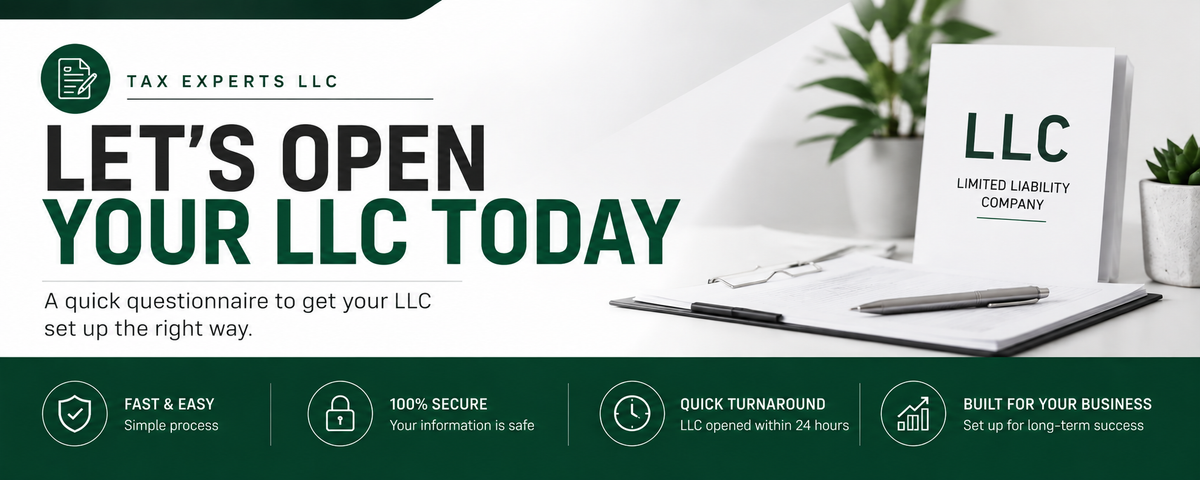 We'll Open Your LLC for Free!